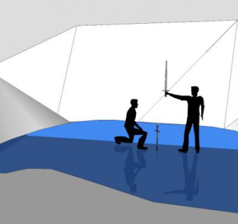 冰河上的骑士SU模型下载_sketchup草图大师SKP模型