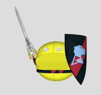 吃豆人骑士SU模型下载_sketchup草图大师SKP模型