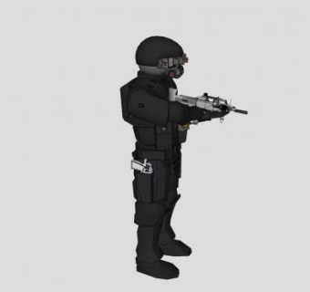 持械的骑士收割者SU模型下载_sketchup草图大师SKP模型