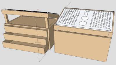 店铺化妆品支架SU模型下载_sketchup草图大师SKP模型