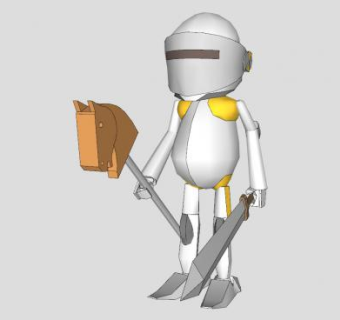 搞笑的盔甲骑士SU模型下载_sketchup草图大师SKP模型