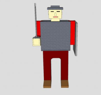 加冕城堡的骑士SU模型下载_sketchup草图大师SKP模型