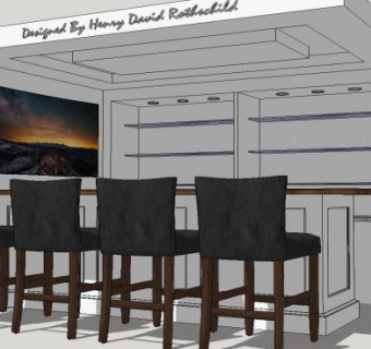 上海小酒吧水吧SU模型下载_sketchup草图大师SKP模型