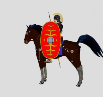 罗马骑兵SU模型下载_sketchup草图大师SKP模型