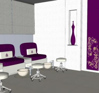 美容水疗中心SU模型下载_sketchup草图大师SKP模型