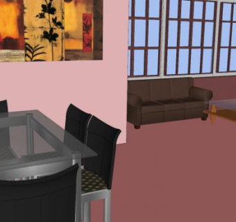 格兰沙龙美容店SU模型下载_sketchup草图大师SKP模型