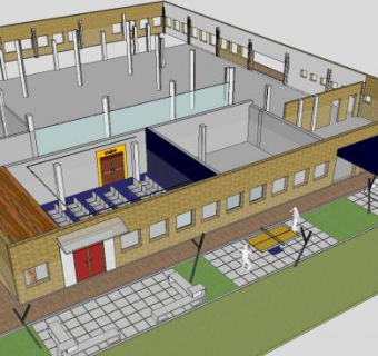 沙龙美容店装修SU模型下载_sketchup草图大师SKP模型