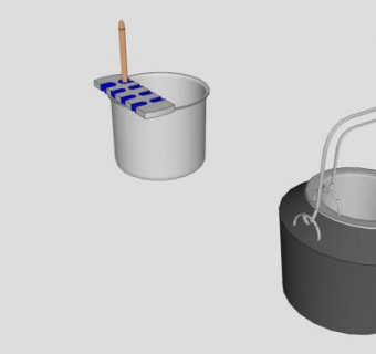 铁制挂锅和胶水SU模型下载_sketchup草图大师SKP模型