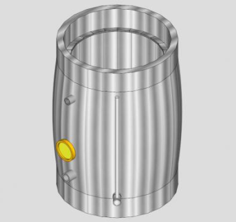电热不锈钢水桶SU模型下载_sketchup草图大师SKP模型
