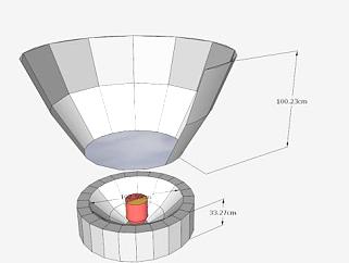 太阳能<em>电池</em>板炉SU模型下载_sketchup草图大师SKP模型