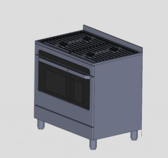 厨房炊具炉灶柜SU模型下载_sketchup草图大师SKP模型