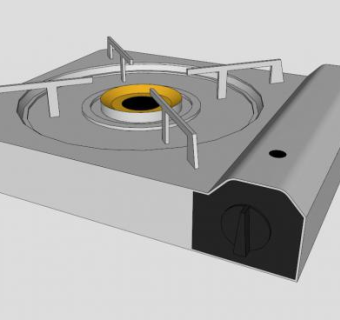 便携式煤气灶SU模型下载_sketchup草图大师SKP模型