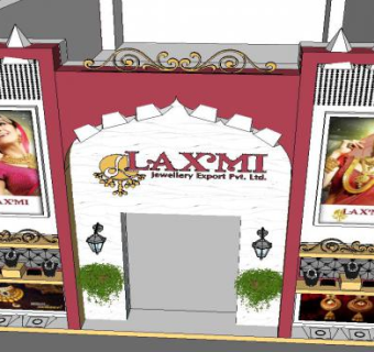 珠宝商展示厅SU模型下载_sketchup草图大师SKP模型