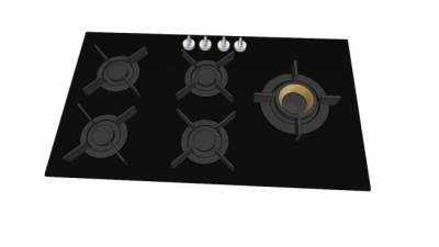 嵌入式多眼燃气灶SU模型下载_sketchup草图大师SKP模型