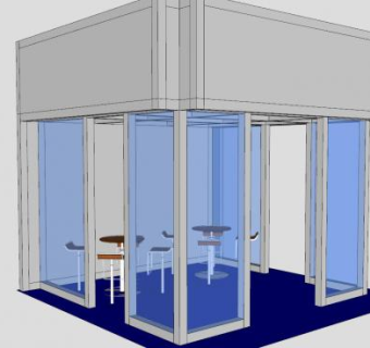 店铺概念设计SU模型下载_sketchup草图大师SKP模型