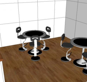 小型展厅设计SU模型下载_sketchup草图大师SKP模型