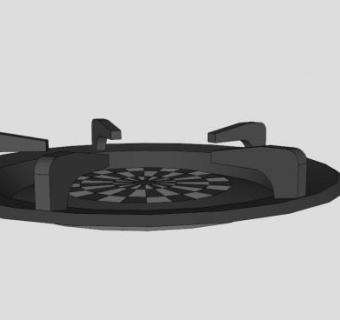 炊事厨具单灶SU模型下载_sketchup草图大师SKP模型