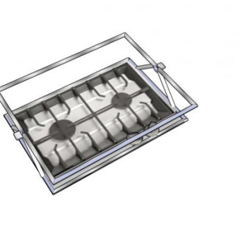 悬挂式炊具煤气灶SU模型下载_sketchup草图大师SKP模型