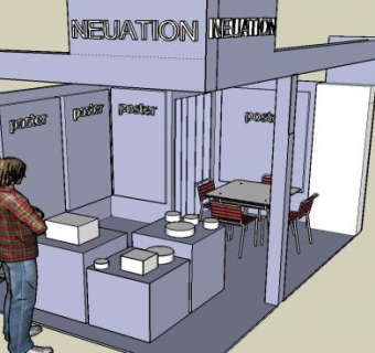 展览装修店铺SU模型下载_sketchup草图大师SKP模型