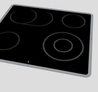 嵌入式炊具电灶SU模型下载_sketchup草图大师SKP模型