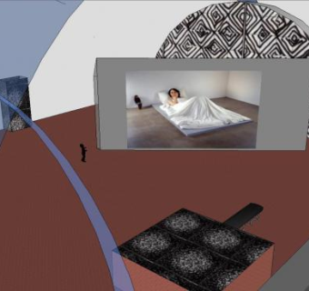 艺术展览空间SU模型下载_sketchup草图大师SKP模型