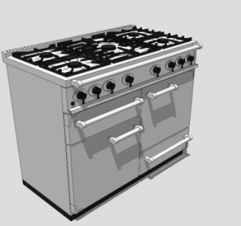 猎鹰天然煤气灶SU模型下载_sketchup草图大师SKP模型