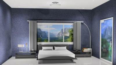 朴素家居主卧室SU模型下载_sketchup草图大师SKP模型