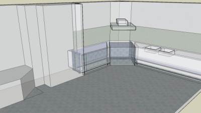 画廊展示厅SU模型下载_sketchup草图大师SKP模型