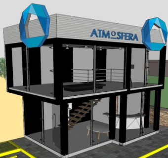 玻璃盒子商店店铺SU模型下载_sketchup草图大师SKP模型