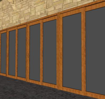 意大利古典石艺廊SU模型下载_sketchup草图大师SKP模型