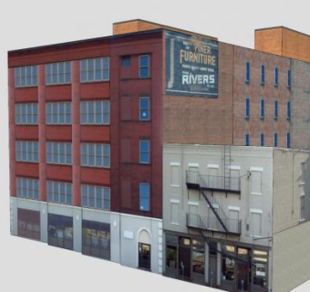 卡普纶街阁楼SU模型下载_sketchup草图大师SKP模型