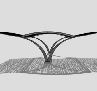 现代公共停车场SU模型下载_sketchup草图大师SKP模型