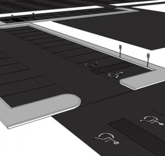 车厢停车场SU模型下载_sketchup草图大师SKP模型