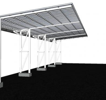 工作地停车场SU模型下载_sketchup草图大师SKP模型