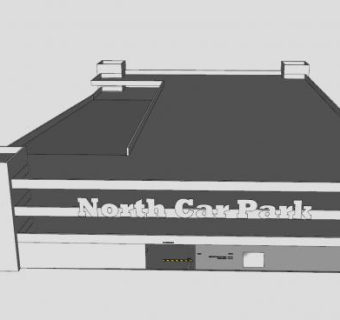 谷歌停车场SU模型下载_sketchup草图大师SKP模型