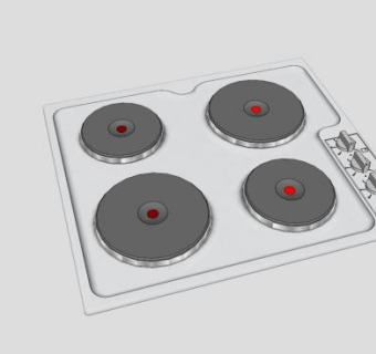 现代厨具烹饪灶具SU模型下载_sketchup草图大师SKP模型