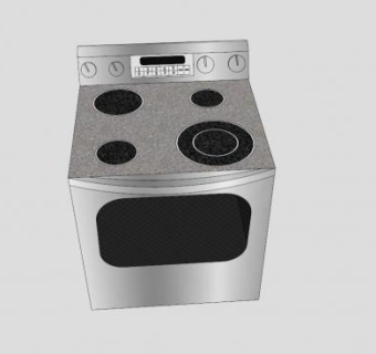 电烤炉集成灶SU模型下载_sketchup草图大师SKP模型
