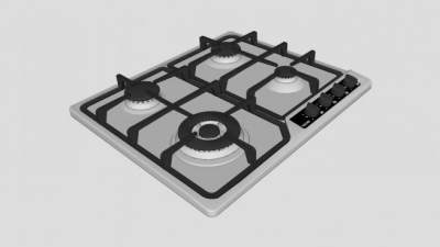 泰克诺厨具燃气灶SU模型下载_sketchup草图大师SKP模型