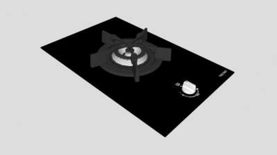 双火焰燃气单灶SU模型下载_sketchup草图大师SKP模型