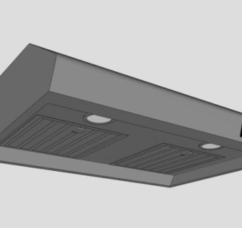 现代电器抽油烟机SU模型下载_sketchup草图大师SKP模型