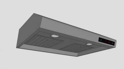 现代电器抽油烟机SU模型下载_sketchup草图大师SKP模型