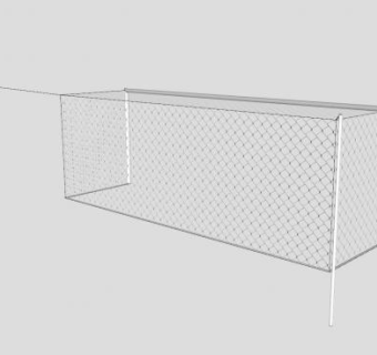 固定网杆足球门SU模型下载_sketchup草图大师SKP模型