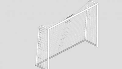 体育竞技足球球门SU模型下载_sketchup草图大师SKP模型