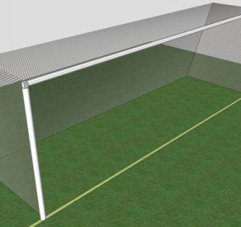 球场射球门SU模型下载_sketchup草图大师SKP模型
