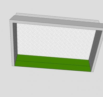长方形足球门SU模型下载_sketchup草图大师SKP模型
