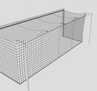 网织结构的足球门SU模型下载_sketchup草图大师SKP模型