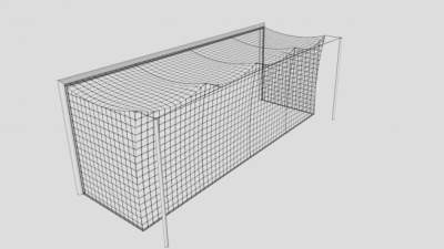 网织结构的足球门SU模型下载_sketchup草图大师SKP模型