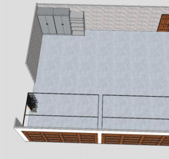 住宅车库门SU模型下载_sketchup草图大师SKP模型