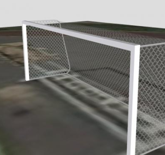操场上的足球门SU模型下载_sketchup草图大师SKP模型