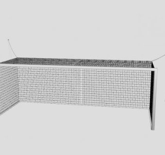 足球球门柱和球网SU模型下载_sketchup草图大师SKP模型